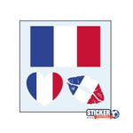 Tatouage drapeau France foot - Vignette | stickers foot