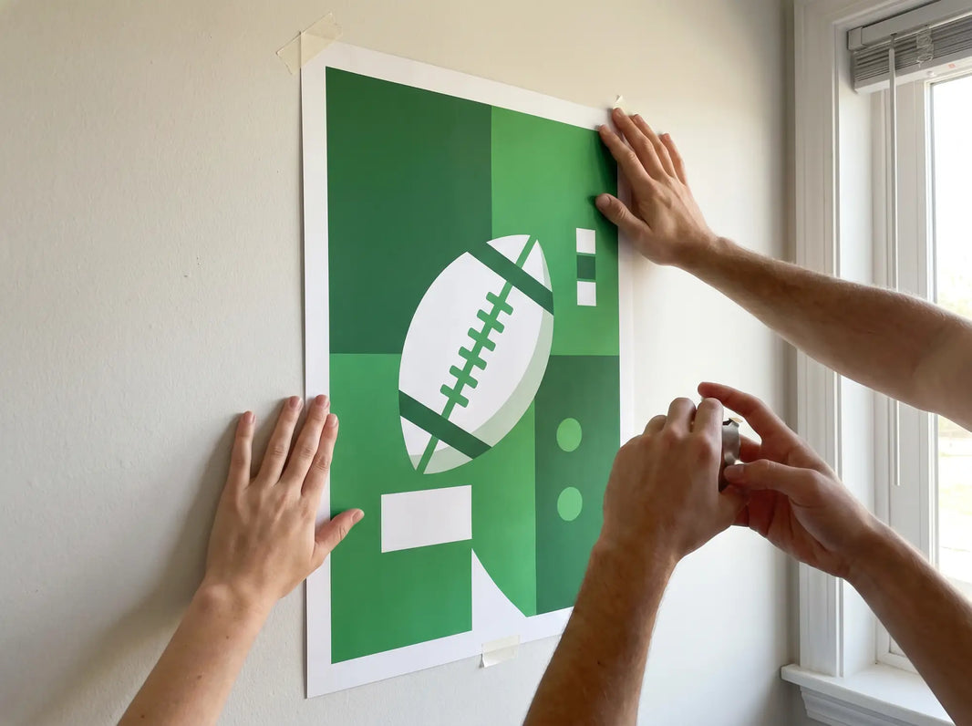 Affiche aux couleurs de club personnalisable: la déco foot