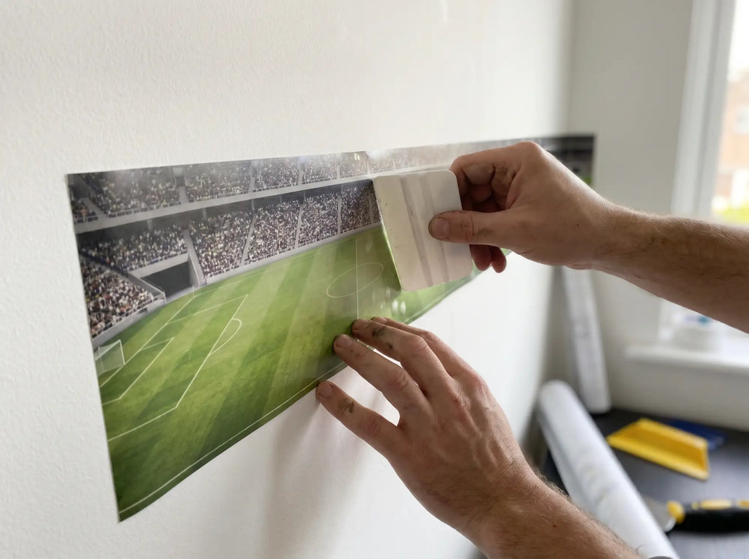 Comment poser un papier peint panoramique foot: le guide