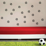20 Stickers autocollant noir ballon - Vignette | Sticker Foot