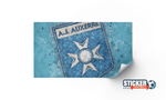 Déco football logo AJ Auxerre - Vignette | stickers foot