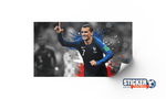 Décoration footballeur affiche Antoine Griezmann - Vignette | stickers foot