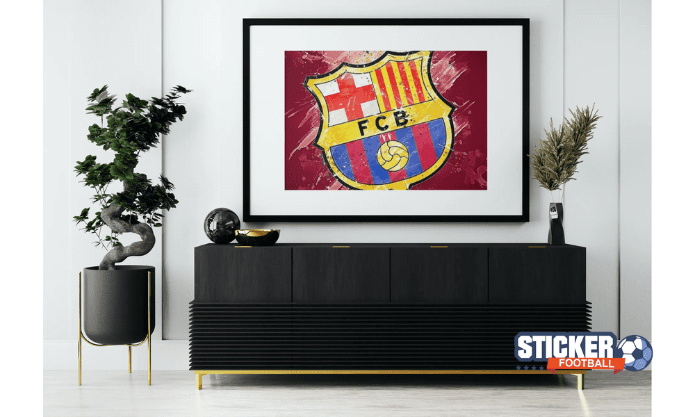 Decoration Barca avec le logo en tableau