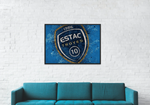 Déco mural football logo Estac Troyes - Vignette | stickers foot