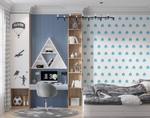 Papier peint motif logo OM - Vignette | stickers foot