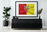 Déco mural football drapeau RC Lens - Vignette | stickers foot
