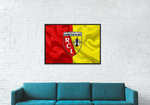 Déco mural football drapeau RC Lens - Vignette | stickers foot