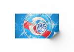 Déco mural football logo Racing Strasbourg - Vignette | stickers foot