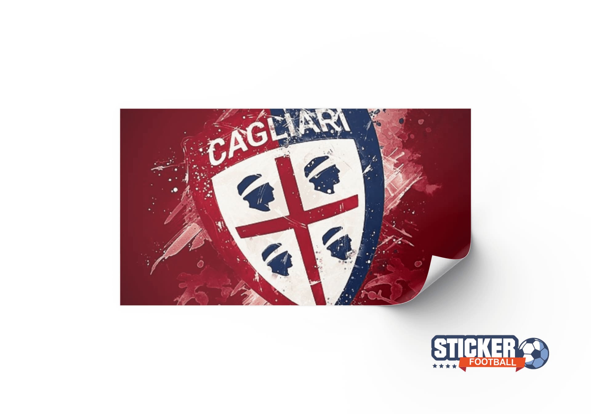 Tableau Déco foot du logo Cagliari