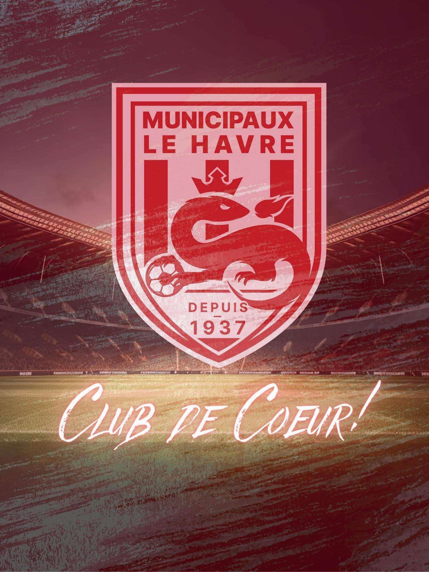 Emblème d’un club sportif rouge et blanc.
