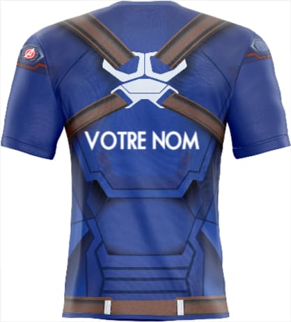 Autocollant concept maillot Captain America Avengers