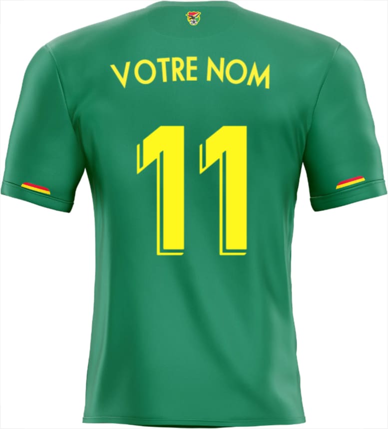 Autocollant football - maillot Bolivie