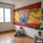 Barcelone Méditerranée - Papier Peint Iconique - Vignette | stickers foot