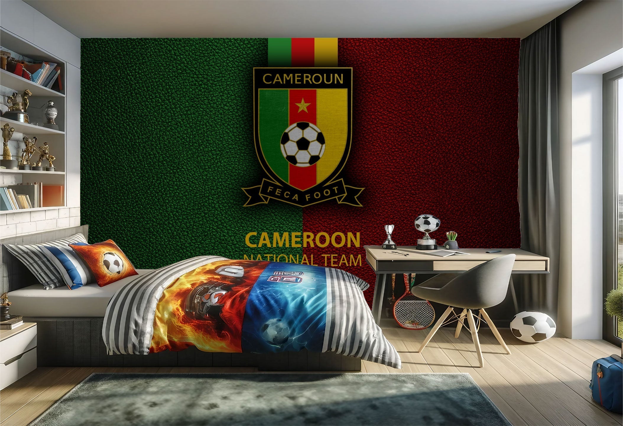 Chambre à coucher sur le thème du Cameroun.