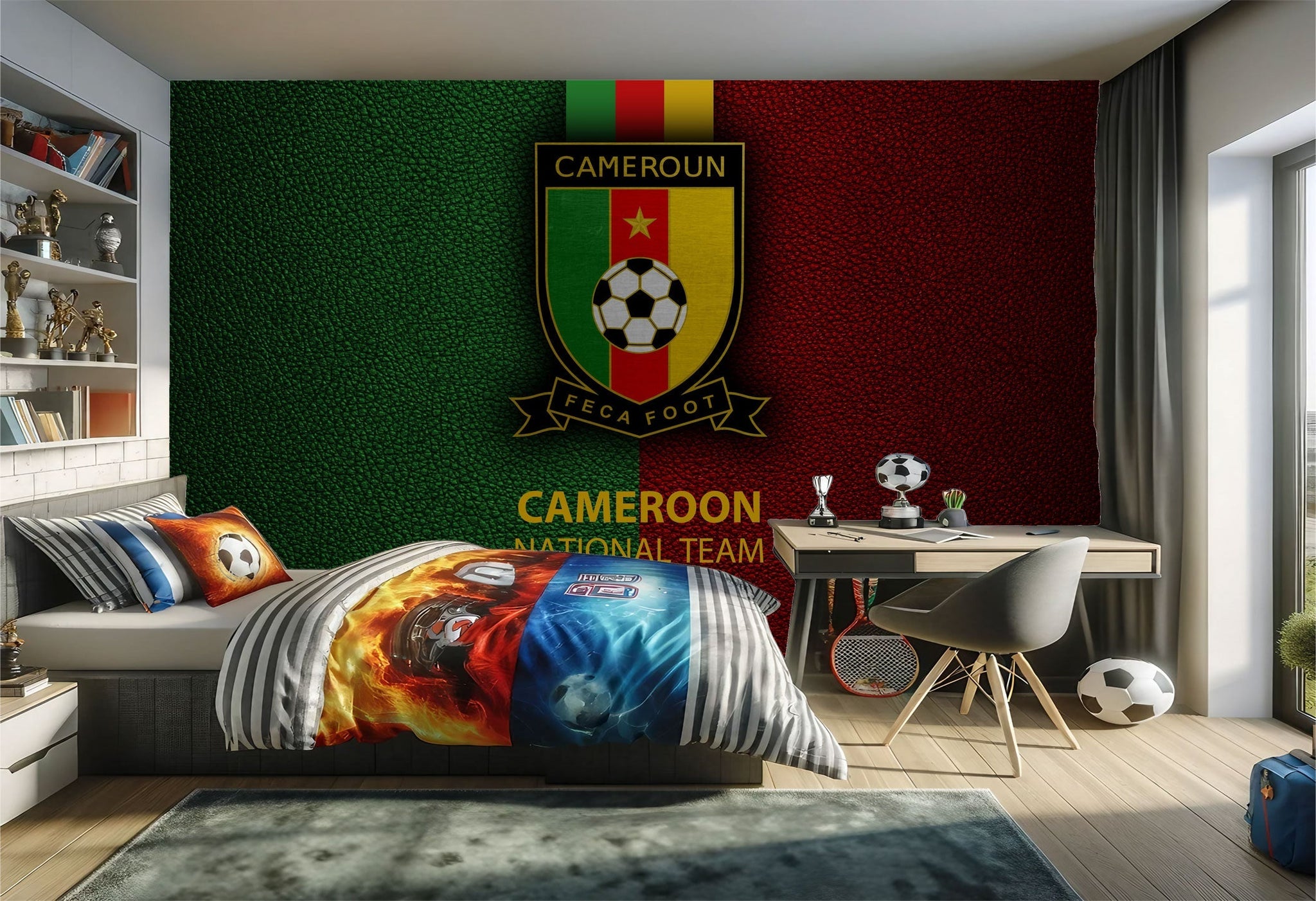 Chambre à coucher sur le thème du Cameroun.