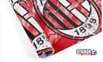 Deco AC Milan football effet peinture - Vignette | Sticker Foot