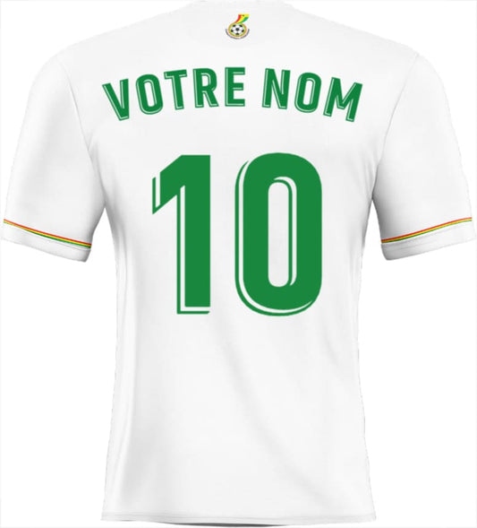 Déco adhésif Ghana maillot foot personnalisé 2022