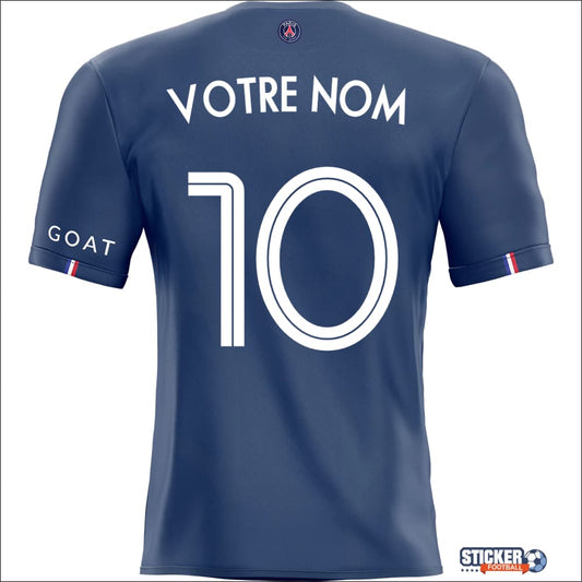 Déco Cadeau PSG personnalisé - sticker Maillot de Paris 2023