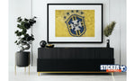 Déco equipe logo Bresil foot - Vignette | Sticker Foot