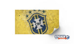 Déco equipe logo Bresil foot - Vignette | Sticker Foot