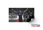 Déco foot MBAPPÉ en équipe de France - Vignette | Sticker Foot