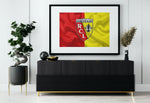 Déco mural football drapeau RC Lens - Vignette | Sticker Foot