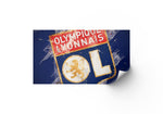 Déco mural football Olympique Lyonnais - Vignette | Sticker Foot
