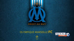Deco Olympique Marseille avec logo OM - Vignette | Sticker Foot