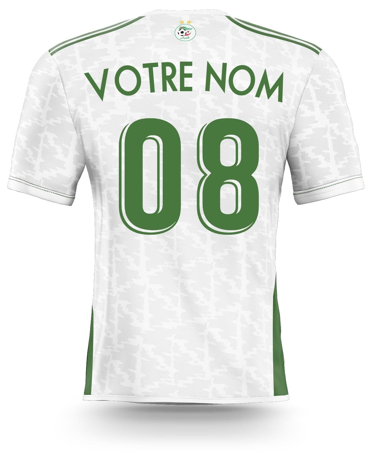Déco sticker foot - Maillot Algérie blanc