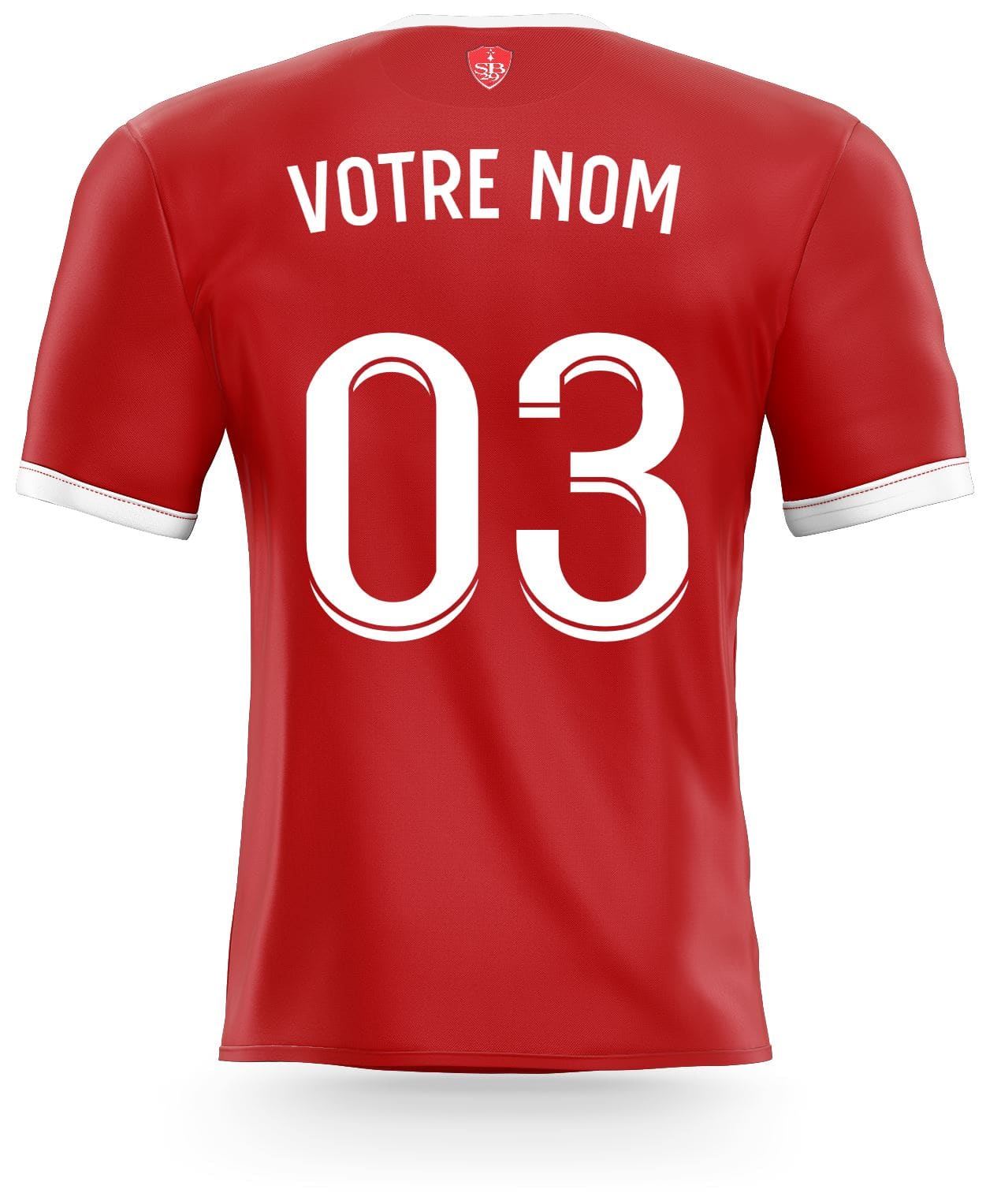 Déco foot maillot de BREST Personnalisé sticker-foot