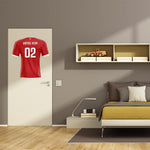 Déco sticker foot - maillot de Brest Personnalisé - Vignette | Sticker Foot