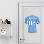Déco sticker foot - le sticker maillot de Manchester city Personnalisé - Vignette | Sticker Foot