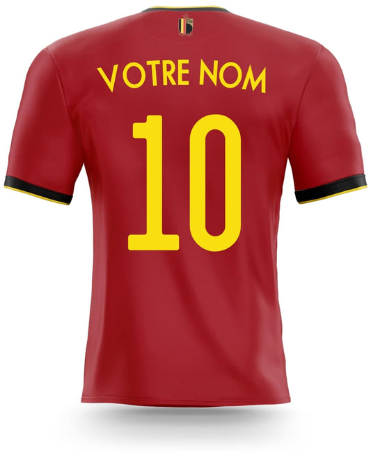 Déco sticker maillot de foot personnalisé Belgique