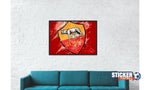 Decoration foot du ROMA logo - Vignette | Sticker Foot