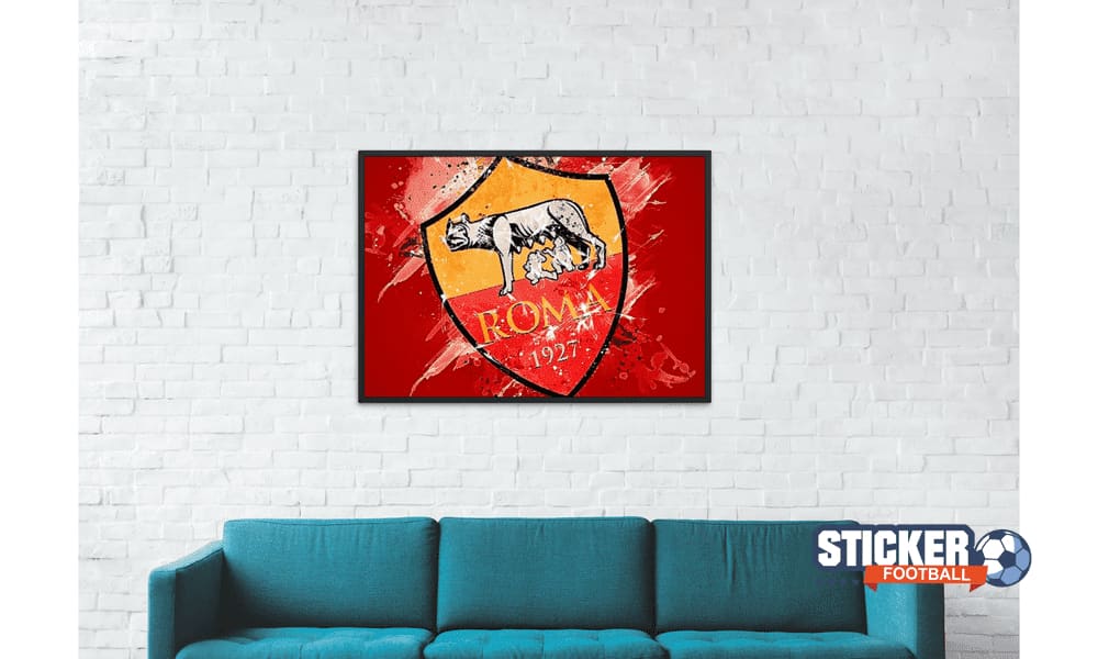 Decoration foot du ROMA logo tableau