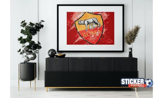 Decoration foot du ROMA logo tableau