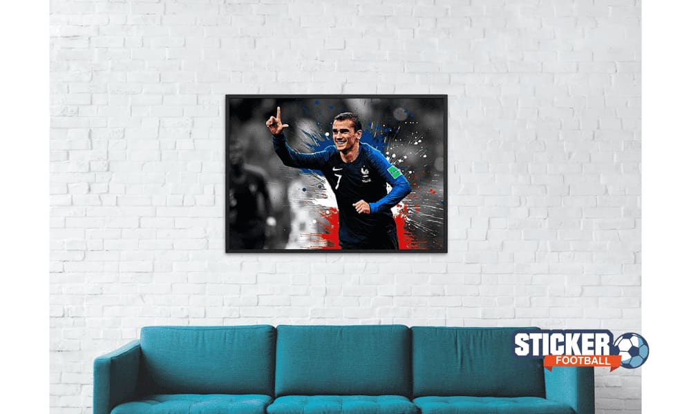 Décoration footballeur affiche Antoine Griezmann