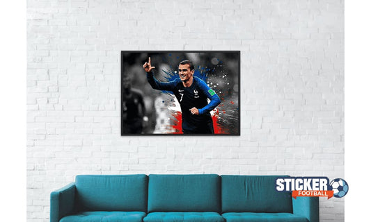 Décoration footballeur affiche Antoine Griezmann