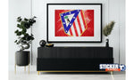Decoration logo Atletico Madrid Football - Vignette | Sticker Foot