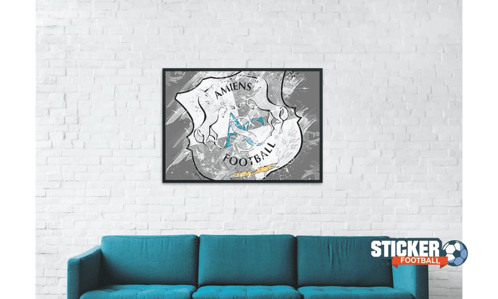 Décoration toile foot logo Amiens SC