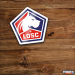 Logos LOSC - sticker foot du club Lille Losc - Vignette | stickers foot