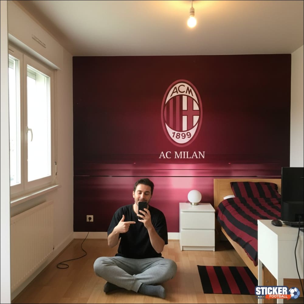 Visualisation Papier Peint AC Milan - Déco Ultime pour Fans