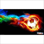 Papier Peint Ballon en Feu - Passion Soccer - Vignette | stickers foot
