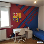 Papier Peint Bleu-Rouge FC Barcelone Bold - Vignette | stickers foot
