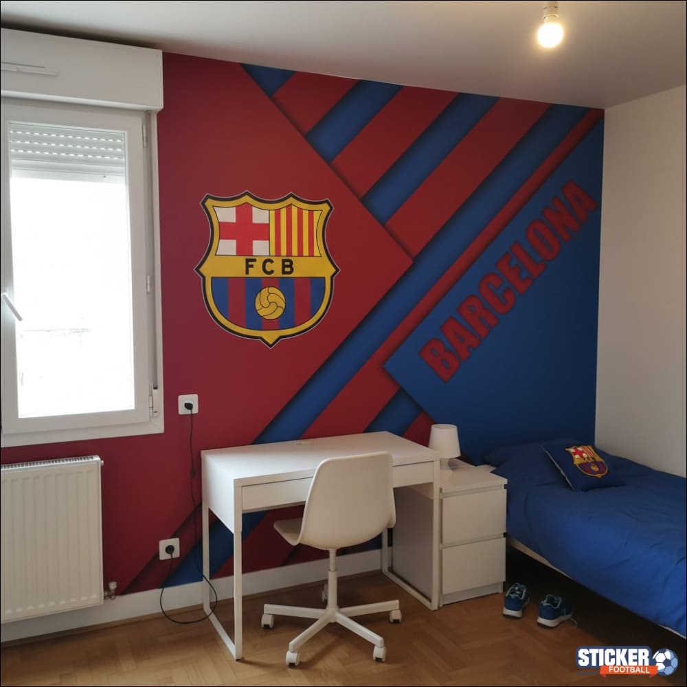 Visualisation Papier Peint Bleu-Rouge FC Barcelone Bold