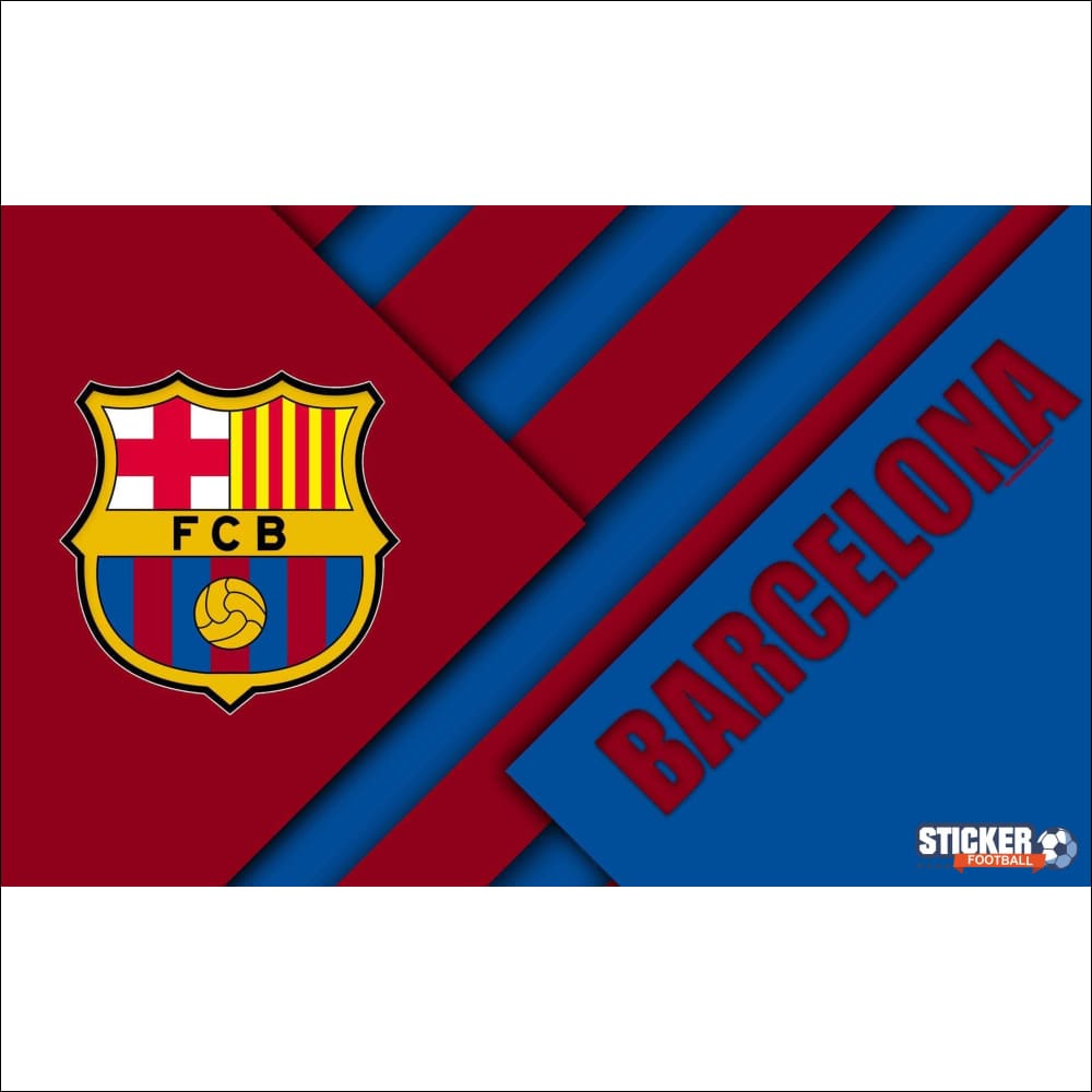 Écusson et nom du FC Barcelone.