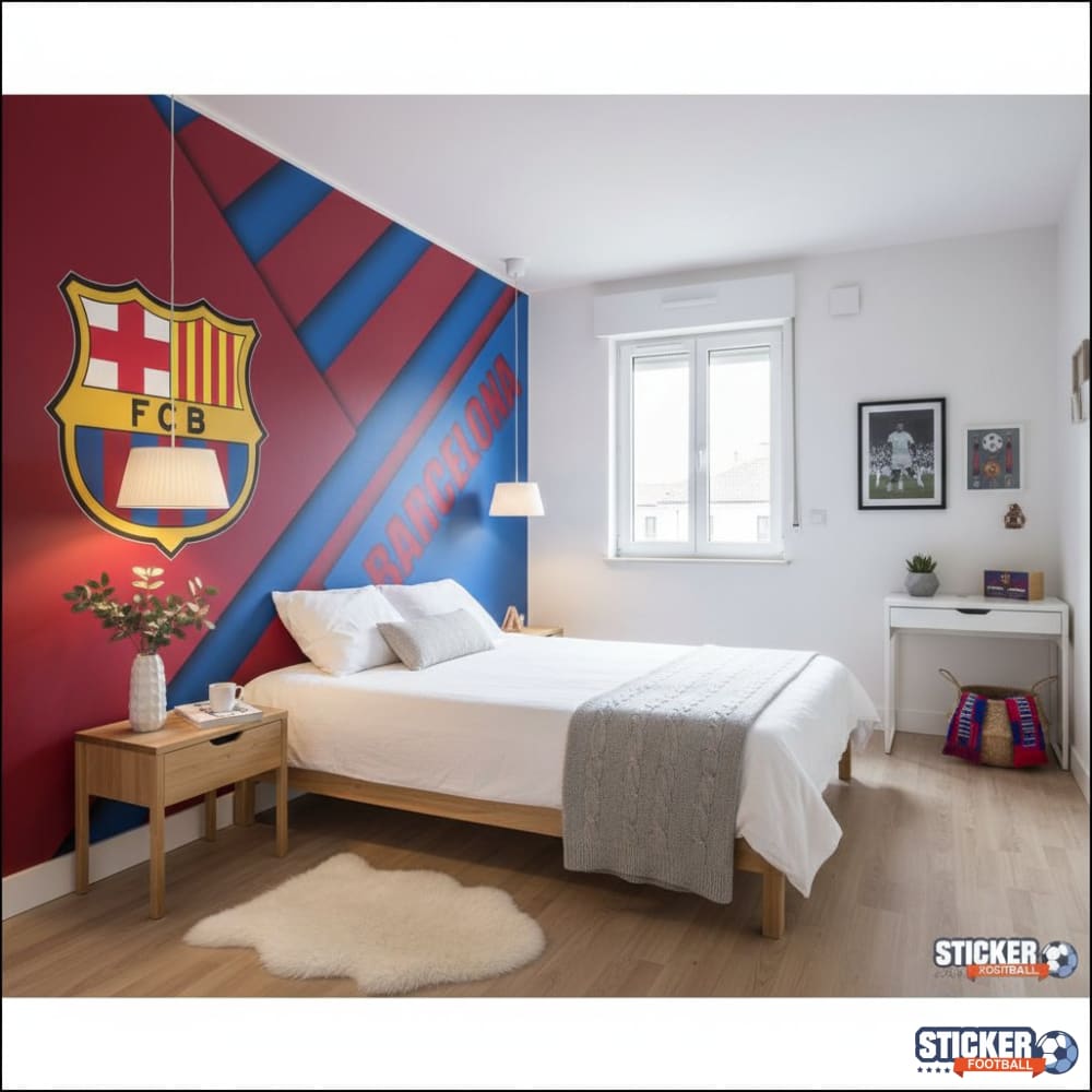 Visualisation Papier Peint Bleu-Rouge FC Barcelone Bold