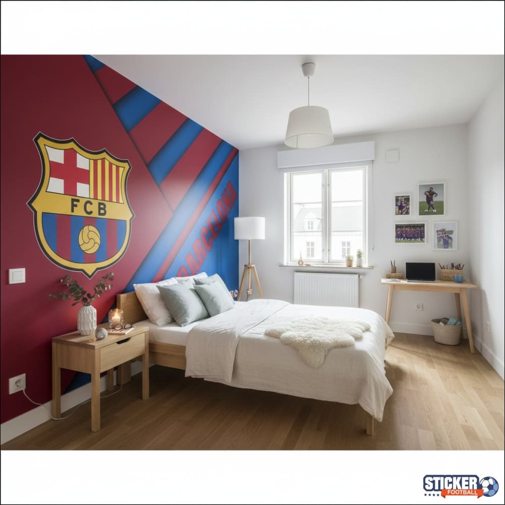 Visualisation Papier Peint Bleu-Rouge FC Barcelone Bold