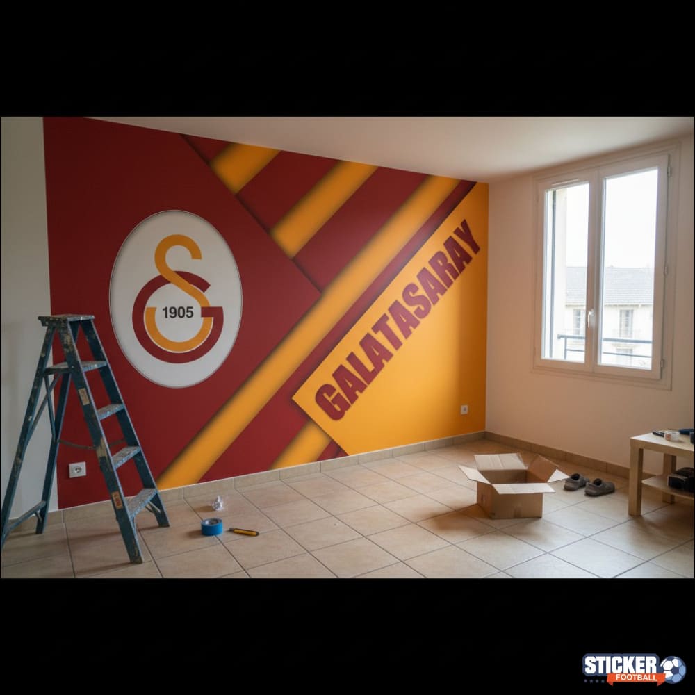 Visualisation Papier Peint Emblème Galatasaray S.K. - Déco Fans