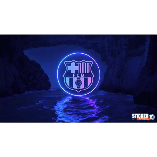 Écusson néon du FC Barcelone.